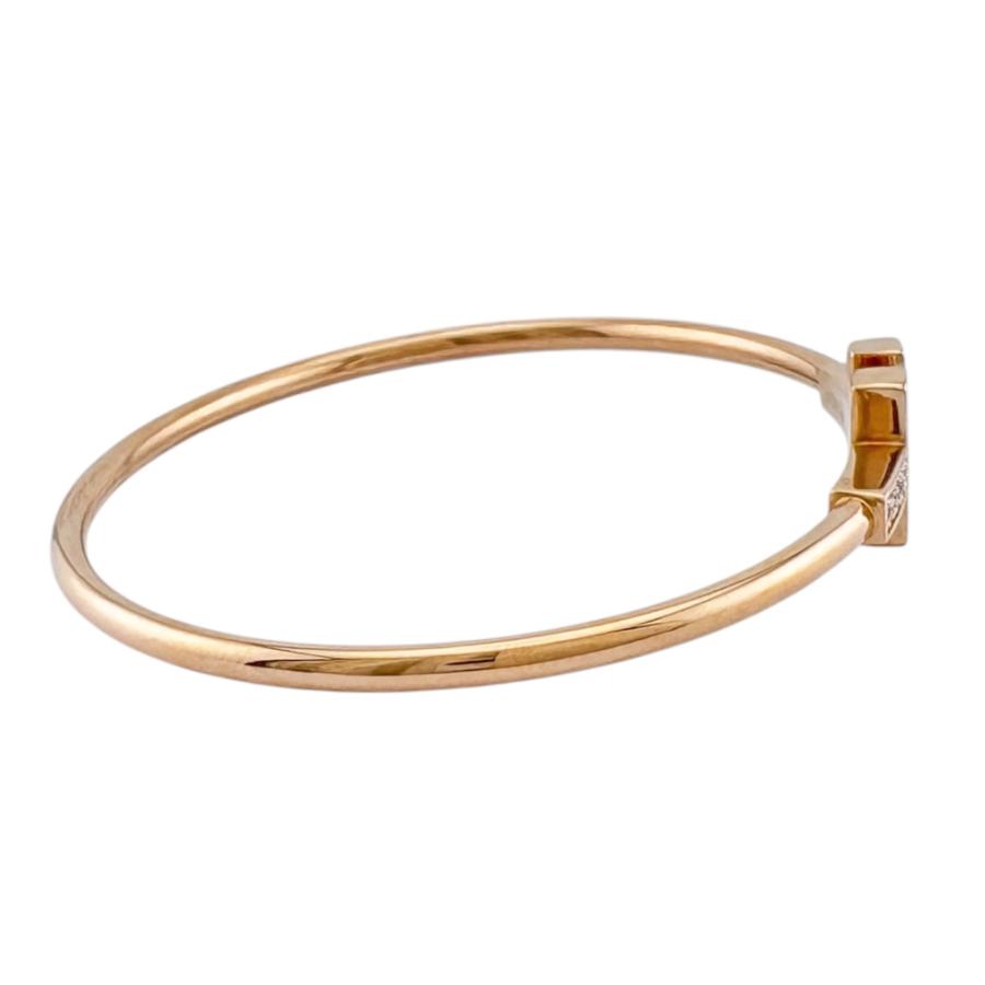 TIFFANY&Co.（ティファニー） Tワイヤー バングル 18金 K18ピンク