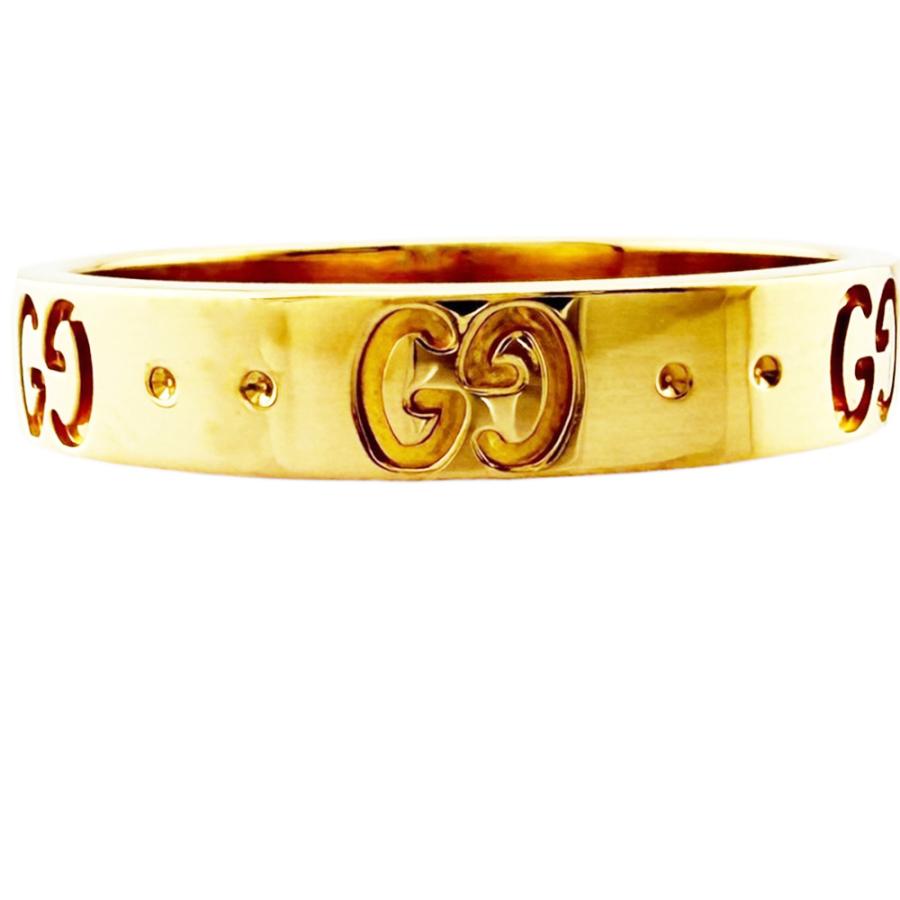 GUCCI（グッチ） アイコン リング 指輪 18号 18金 K18イエローゴールド