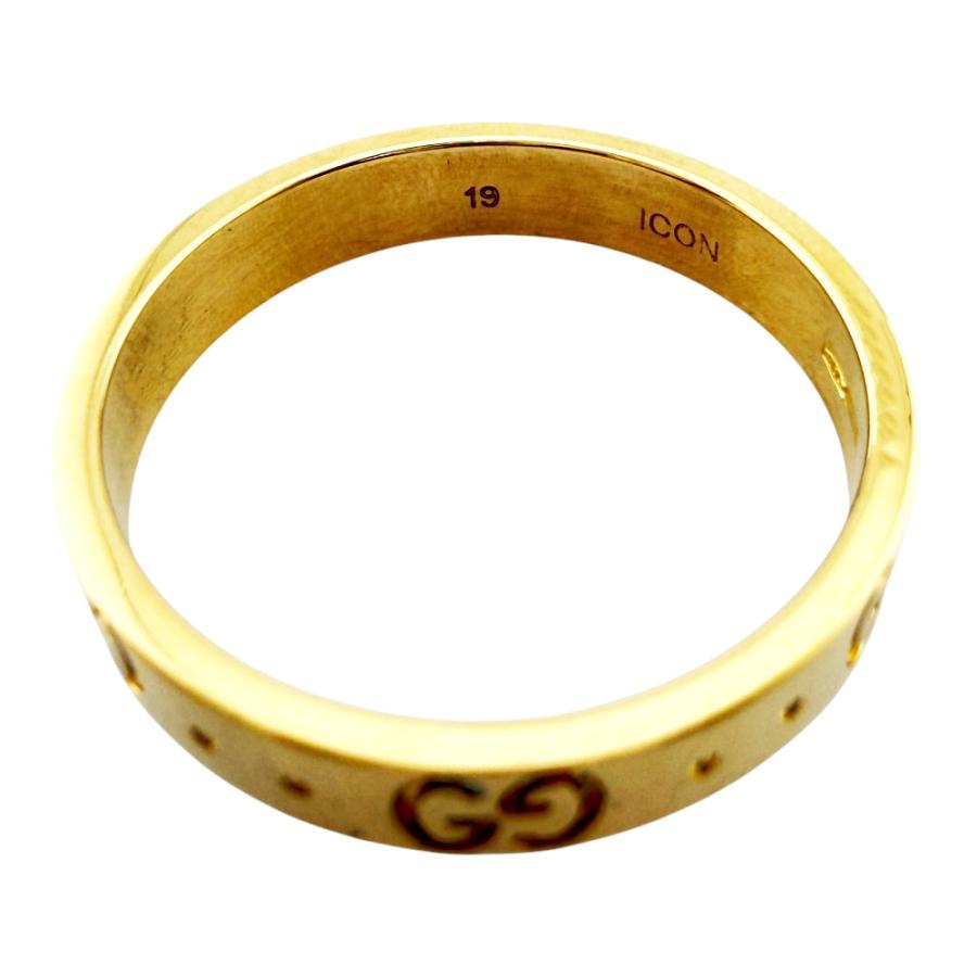 GUCCI（グッチ） アイコン リング 指輪 18号 18金 K18イエローゴールド