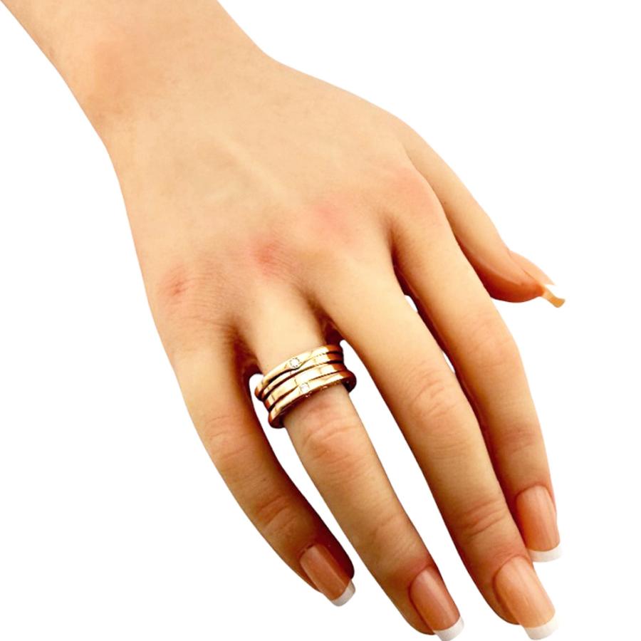 S*4様 美品✨️　BVLGARI ビーゼロワン リング 13号　3バンド　75 BVLGARI（ブルガリ） ビーゼロワン 3バンド リング 指輪 13.5号 18金