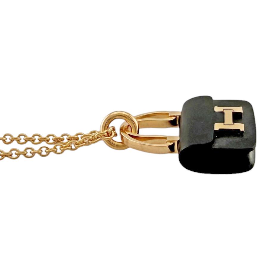 HERMÈS ゴールド ラウンドペンダント ネックレスビンテージ　美品　正規品 HERMES（エルメス） コンスタンス ネックレス 18金 K18ピンクゴールド