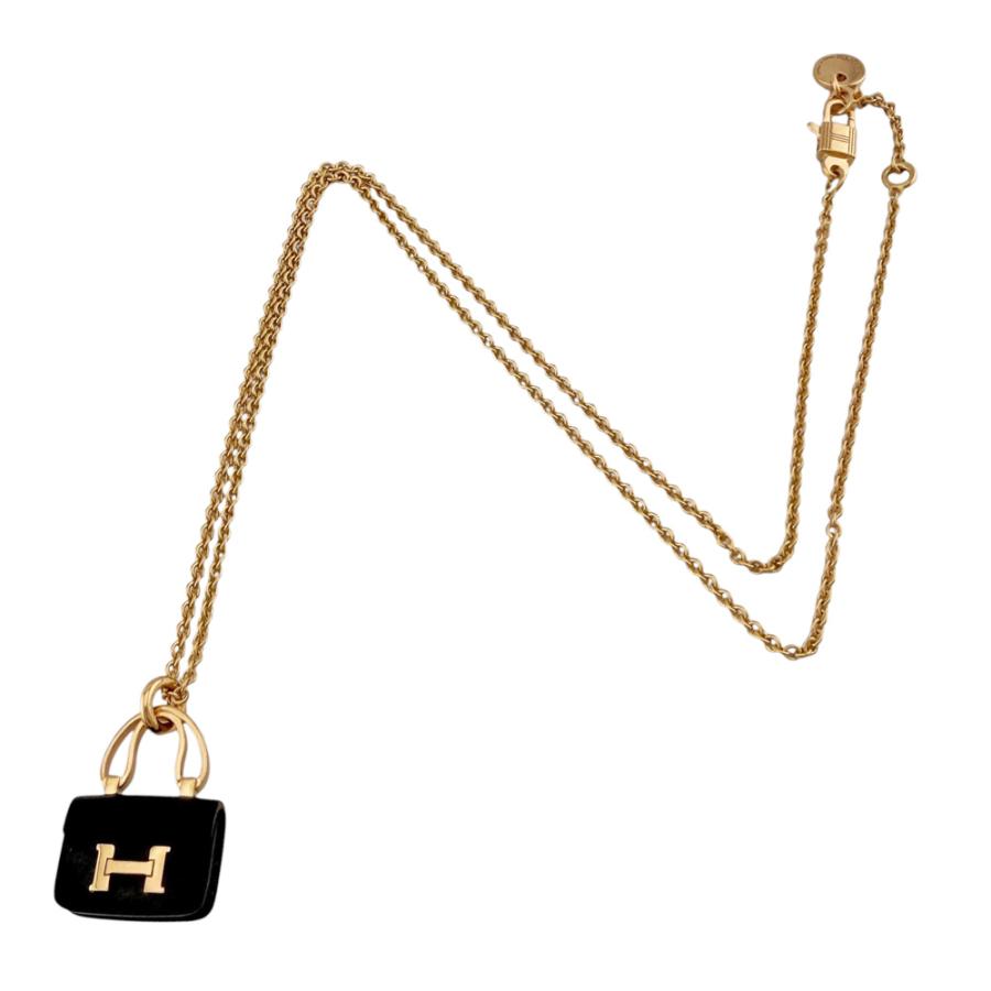 HERMÈS ゴールド ラウンドペンダント ネックレスビンテージ　美品　正規品 HERMES（エルメス） コンスタンス ネックレス 18金 K18ピンクゴールド