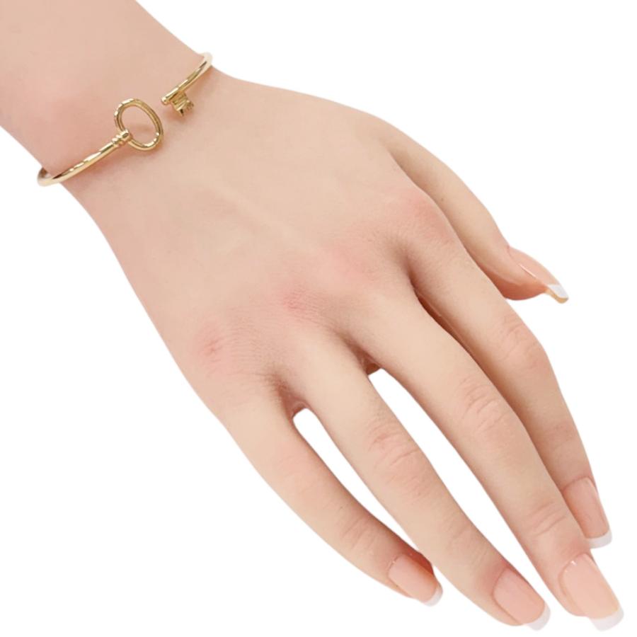 TIFFANY&Co.（ティファニー） オーバルキー バングル 18金 K18ピンク