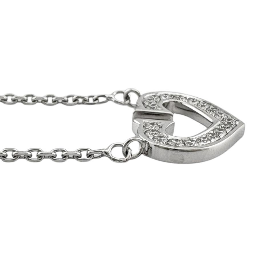 Cartier（カルティエ） Cハート ネックレス 18金 K18ホワイトゴールド
