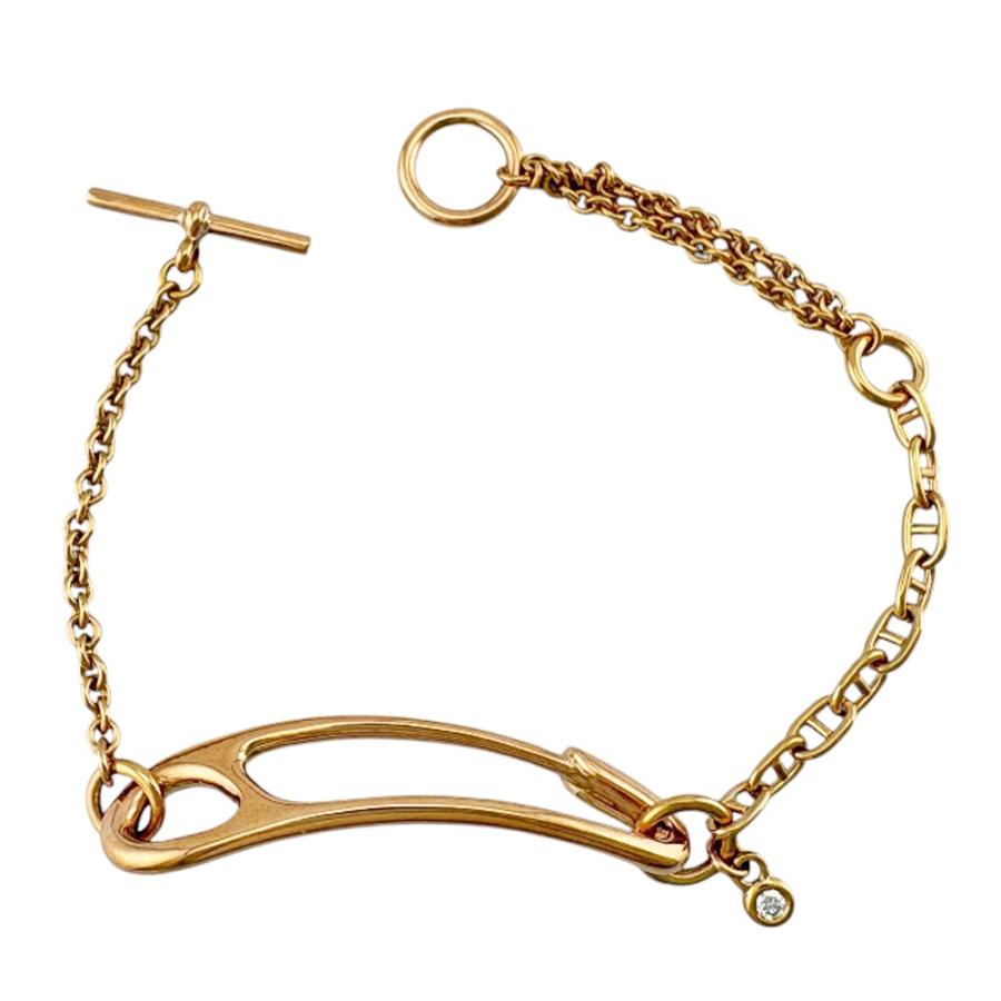 HERMES（エルメス） シェーヌダンクル ブレスレット 18金 K18ピンク