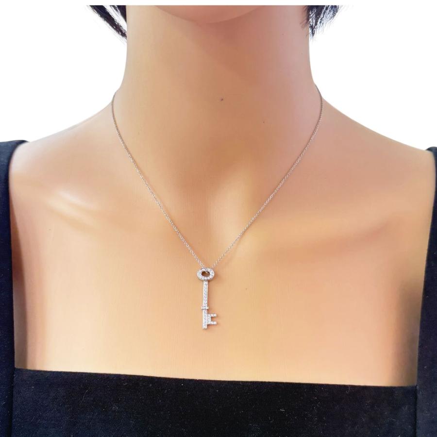 TIFFANY&Co.（ティファニー） オーバルキー ネックレス Pt950プラチナ