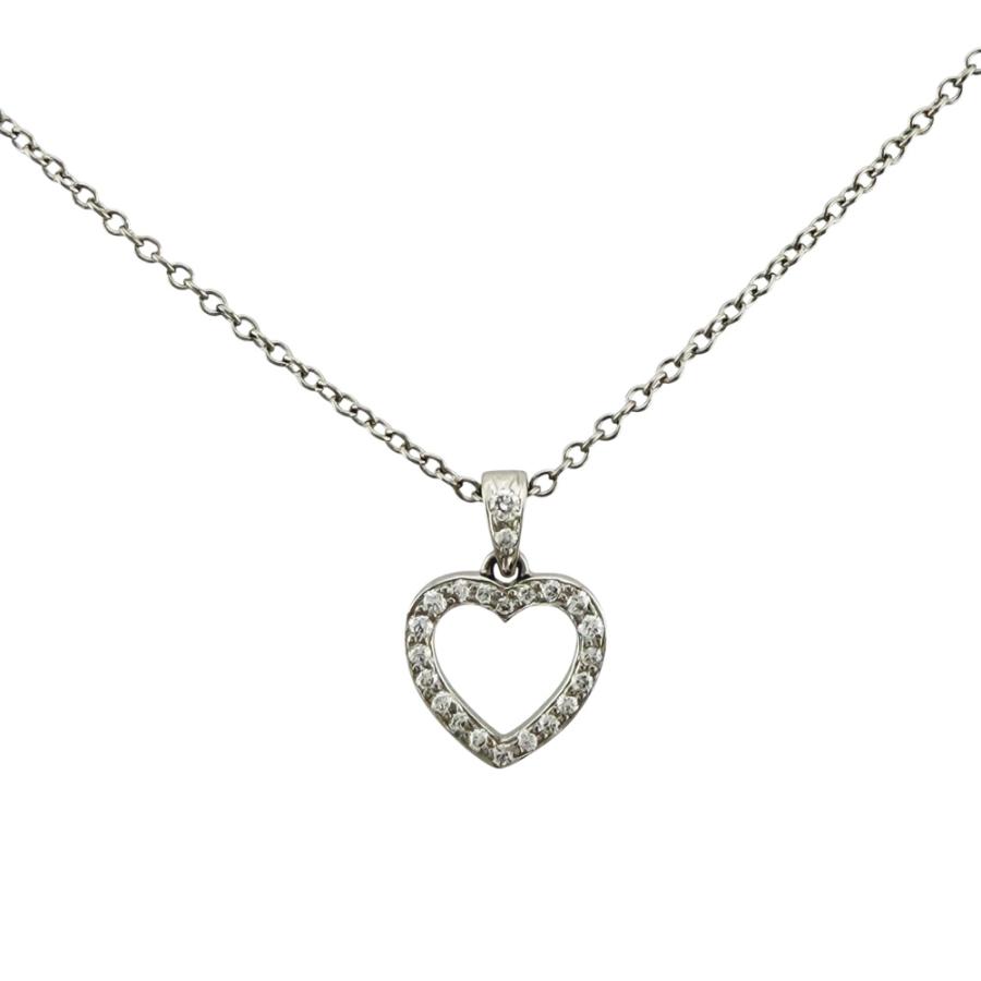 TIFFANY&Co.（ティファニー） メトロハート ネックレス Pt950プラチナ