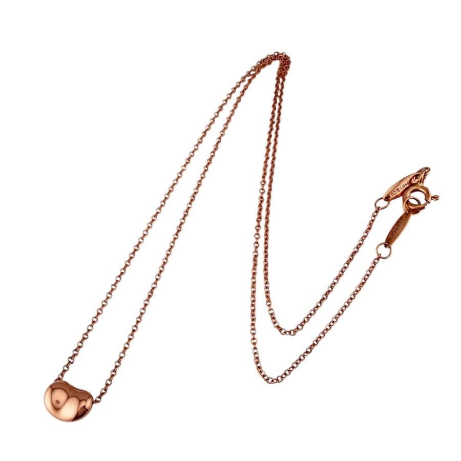 TIFFANY&Co.（ティファニー） ビーン ネックレス 18金 K18ピンク