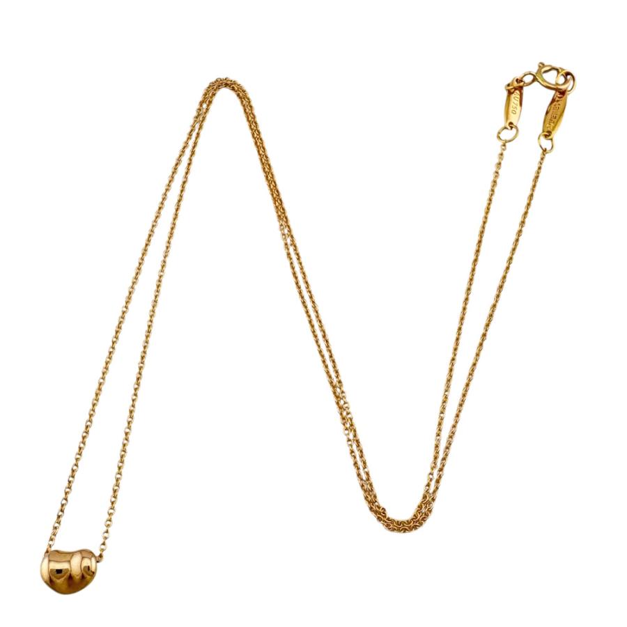 TIFFANY&Co.（ティファニー） ビーン ネックレス 18金 K18ピンク 