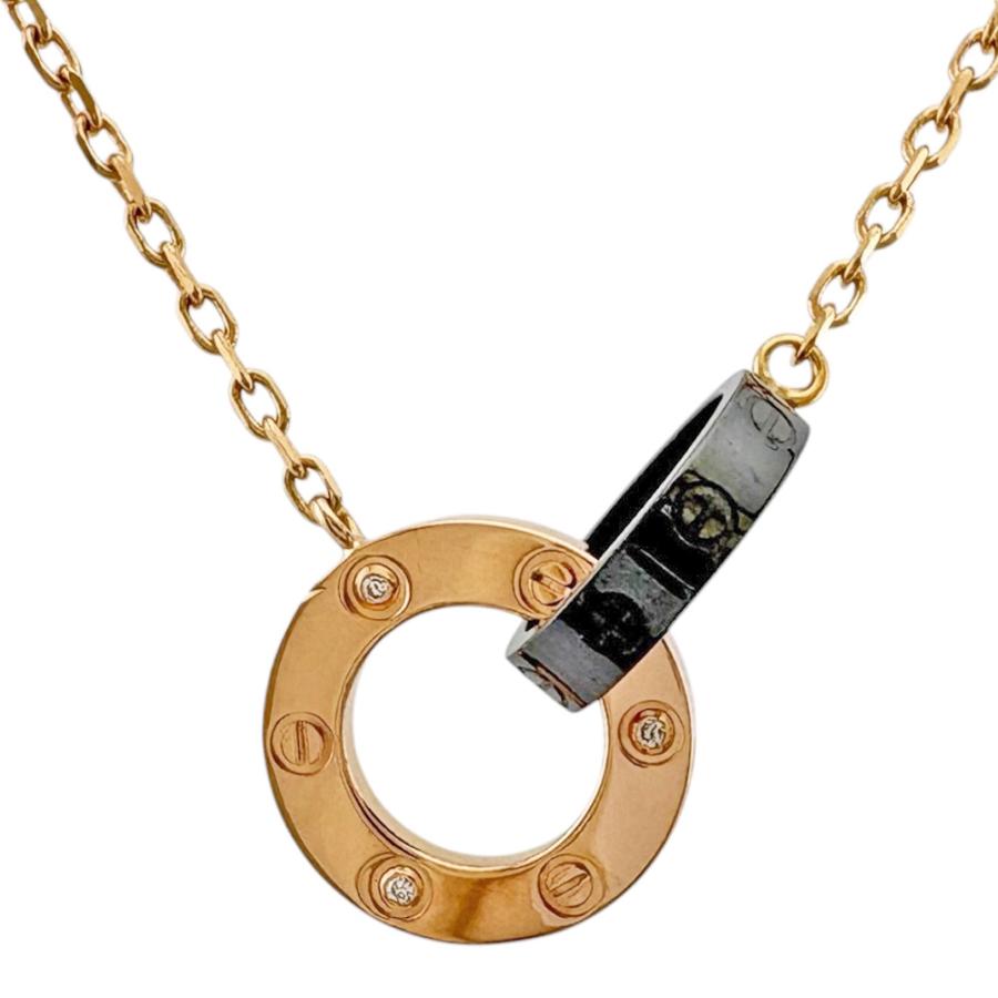 Cartier（カルティエ） ラブサークル ネックレス 18金 K18ピンク