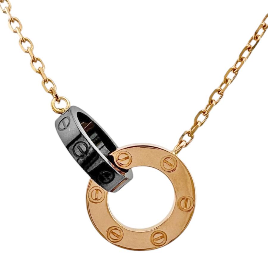 Cartier（カルティエ） ラブサークル ネックレス 18金 K18ピンク