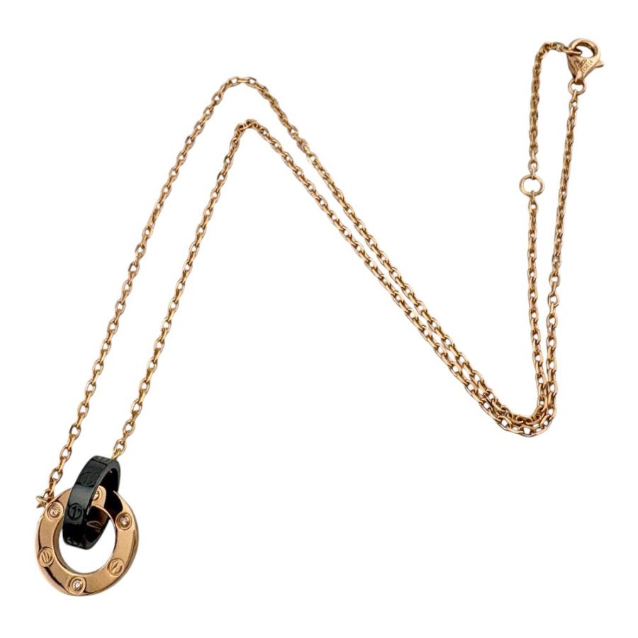 Cartier（カルティエ） ラブサークル ネックレス 18金 K18ピンク