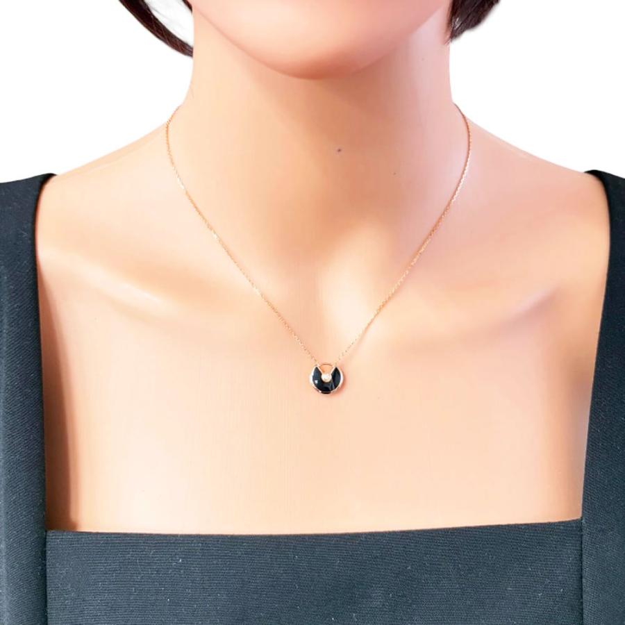 Cartier（カルティエ） ネックレス 18金 K18ピンクゴールド オニキス