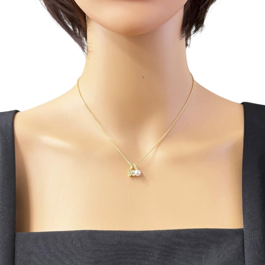 MIKIMOTO（ミキモト） ネックレス 18金 K18イエローゴールド パール