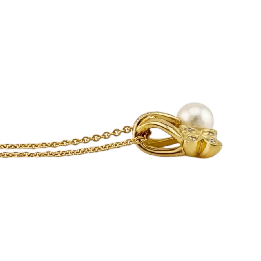 MIKIMOTO（ミキモト） ネックレス 18金 K18イエローゴールド パール