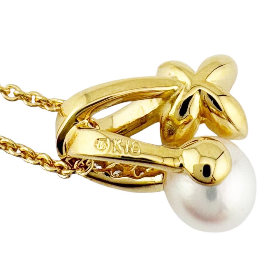 MIKIMOTO（ミキモト） ネックレス 18金 K18イエローゴールド パール