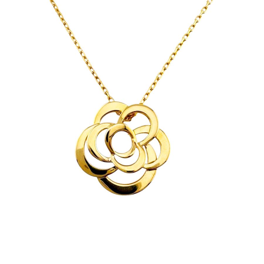 CHANEL（シャネル） カメリア ネックレス 18金 K18イエローゴールド