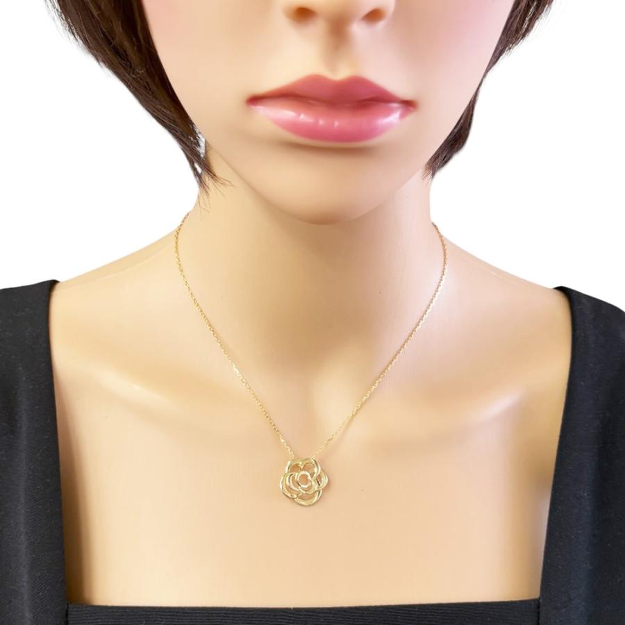 CHANEL（シャネル） カメリア ネックレス 18金 K18イエローゴールド