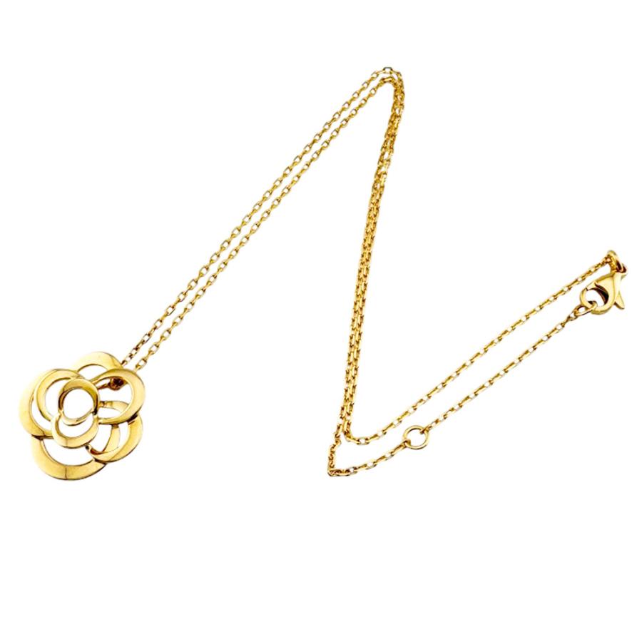 CHANEL（シャネル） カメリア ネックレス 18金 K18イエローゴールド