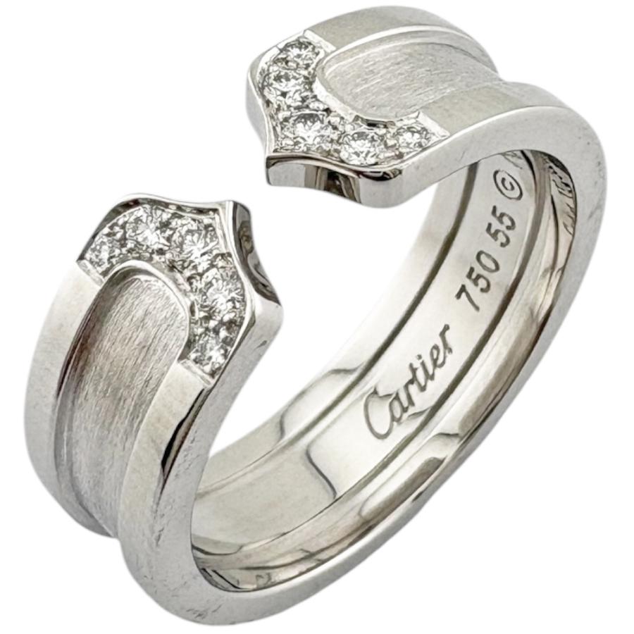 カルティエ Cartier C2 18金 K18 WG ホワイトゴールド リング 