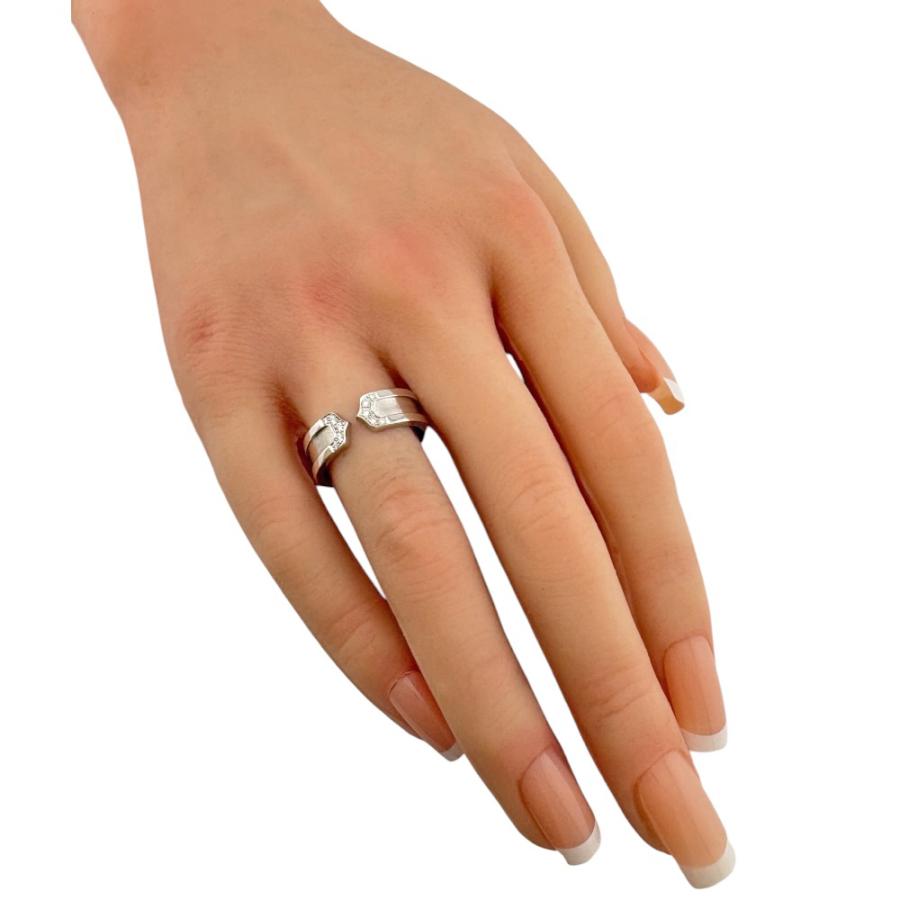 カルティエ【Cartier】 C2リング K18ホワイトゴールド Cartier（カルティエ） C2 リング 指輪 15号 18金 K18ホワイトゴールド
