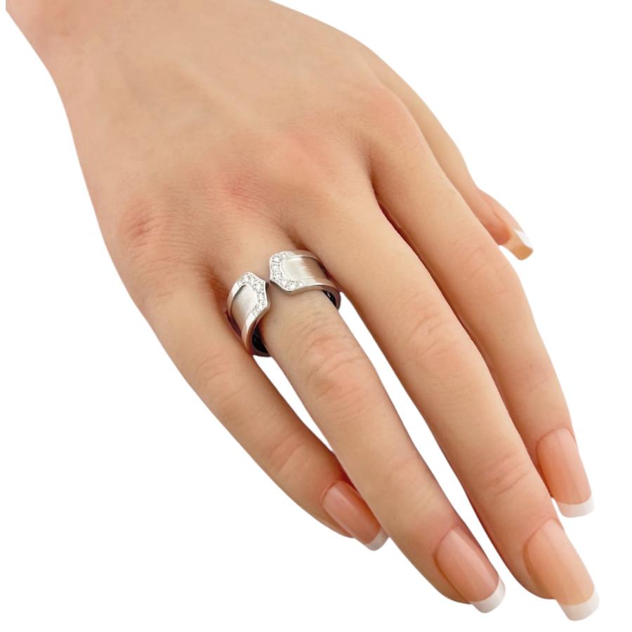 Cartier（カルティエ） C2 ワイド リング 指輪 19号 18金 K18ホワイト
