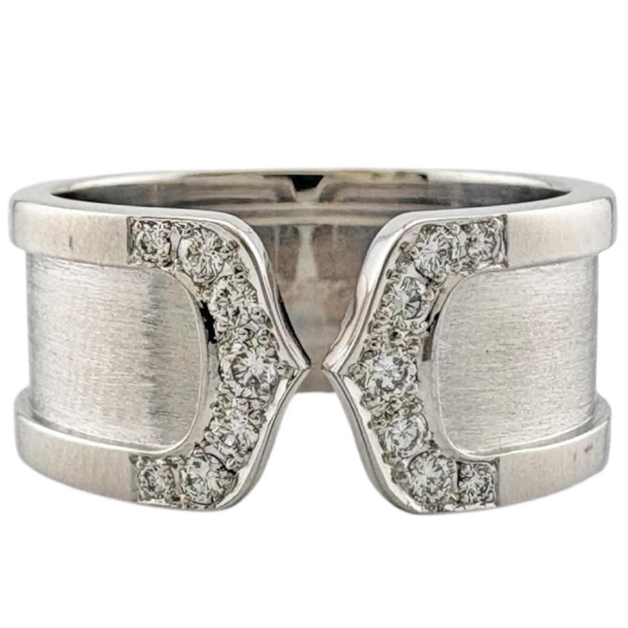 Cartier（カルティエ） C2 ワイド リング 指輪 19号 18金 K18ホワイト