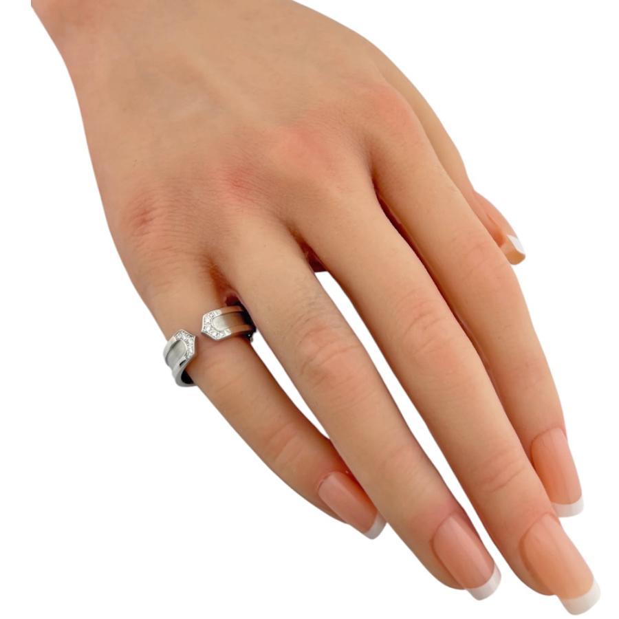 カルティエ【Cartier】 C2リング K18ホワイトゴールド Cartier（カルティエ） C2 リング 指輪 13号 18金 K18ホワイトゴールド