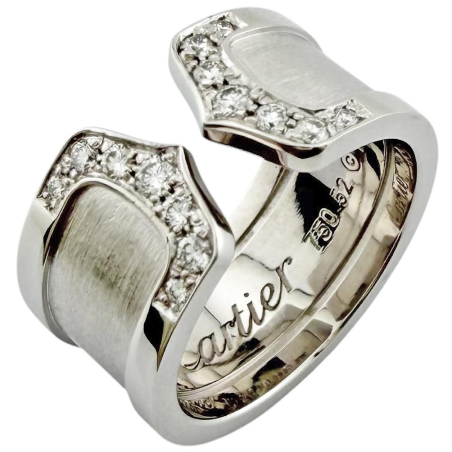 Cartier（カルティエ） C2ワイド リング 指輪 12号 18金 K18ホワイト