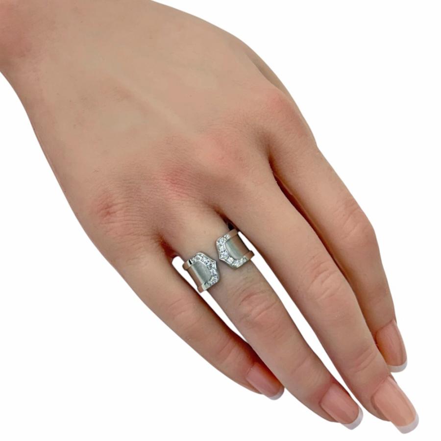 Cartier（カルティエ） C2ワイド リング 指輪 12号 18金 K18ホワイト