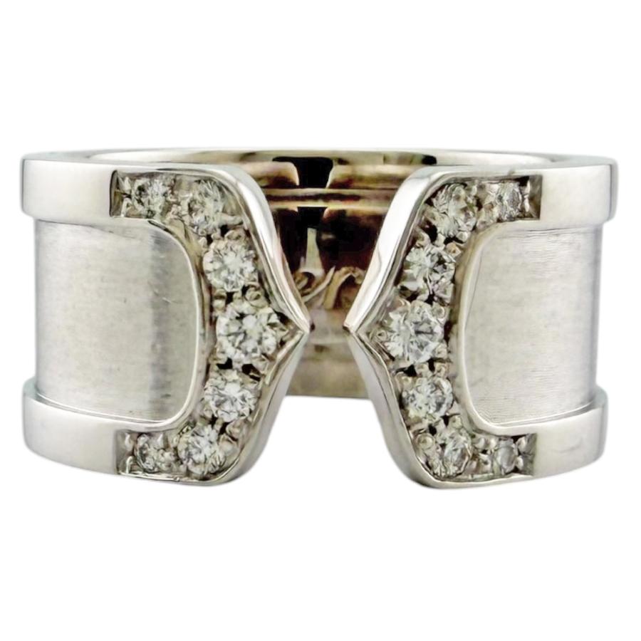 Cartier（カルティエ） C2ワイド リング 指輪 12号 18金 K18ホワイト