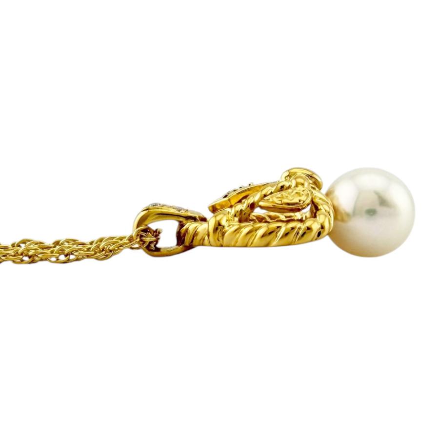 MIKIMOTO（ミキモト） ネックレス 18金 K18イエローゴールド パール 