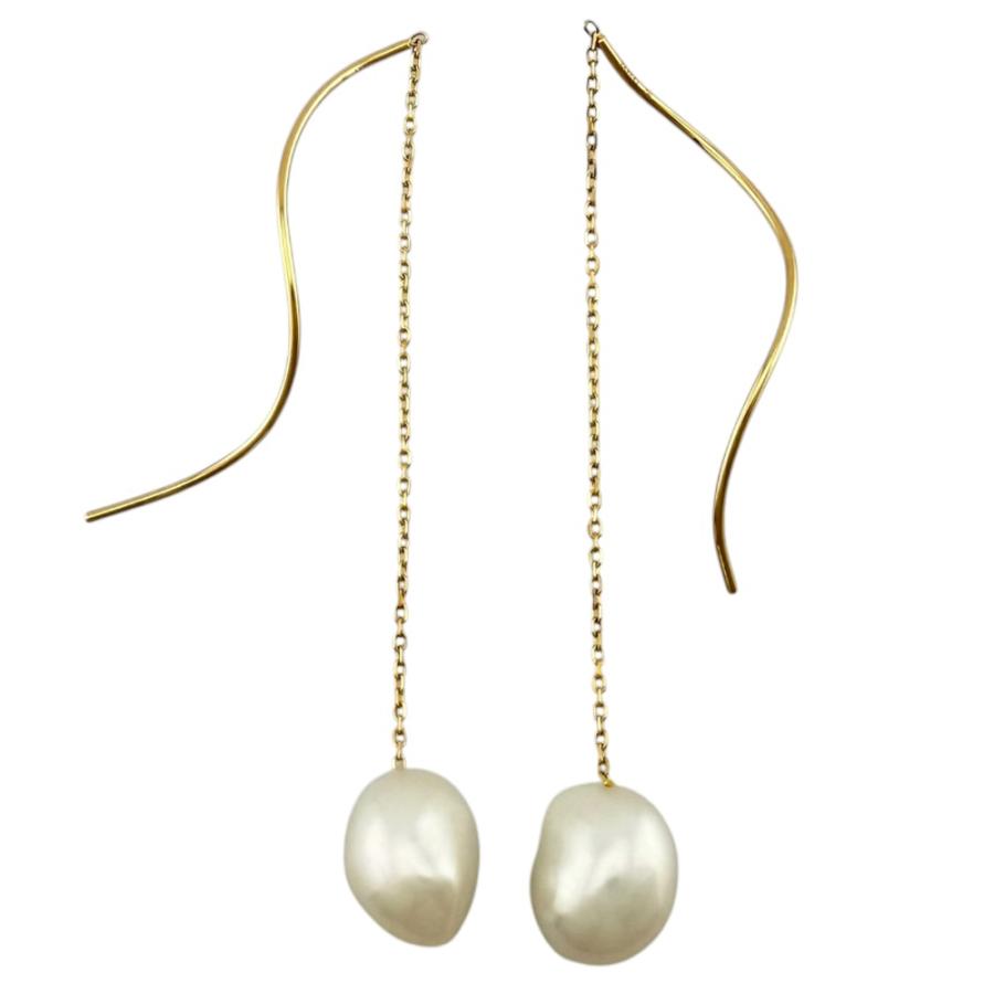 タサキ ピアス 18金 K18イエローゴールド パール レディース TASAKI