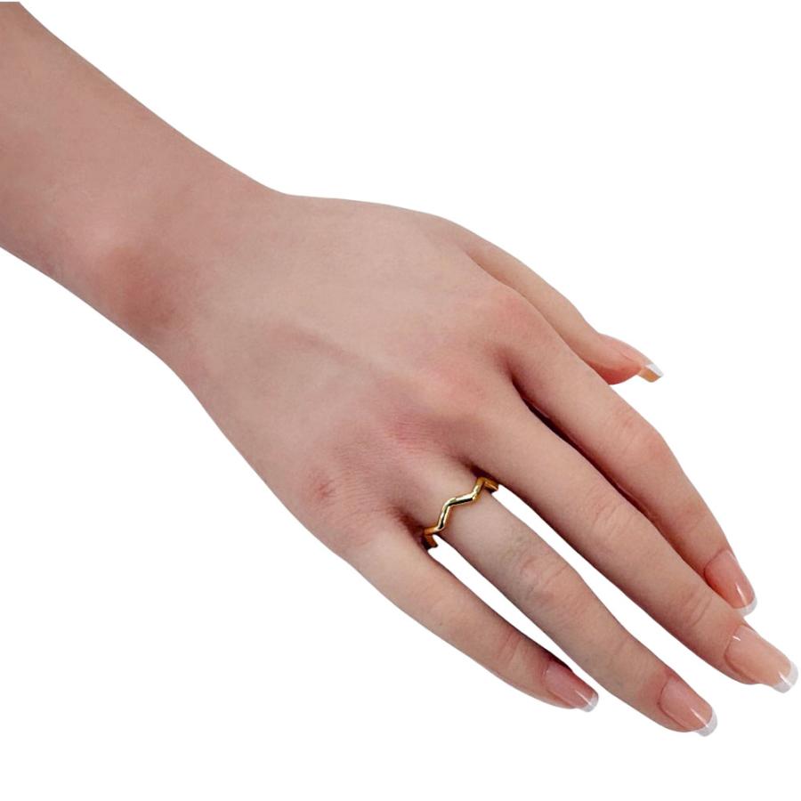 TIFFANY&Co.（ティファニー） ジグザグ リング 指輪 15号 18金 K18