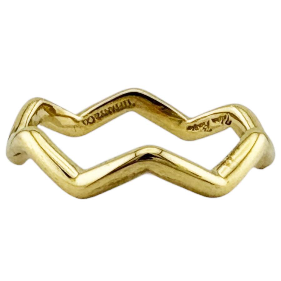 TIFFANY&Co.（ティファニー） ジグザグ リング 指輪 15号 18金 K18