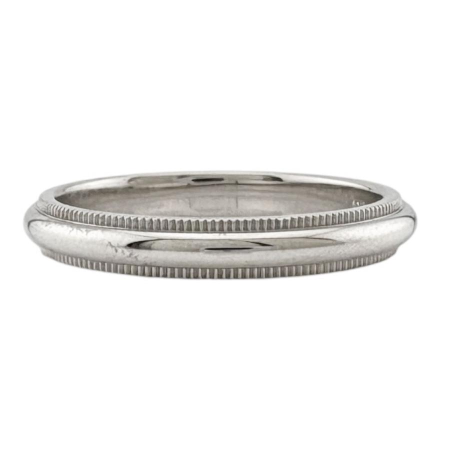 TIFFANY&Co.（ティファニー） ミルグレイン リング 指輪 15号 Pt950