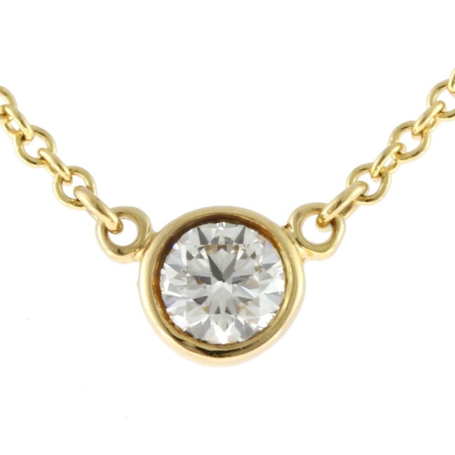 クラシック TIFFANYCo. ティファニー K18 ネックレス ダイヤモンド 一