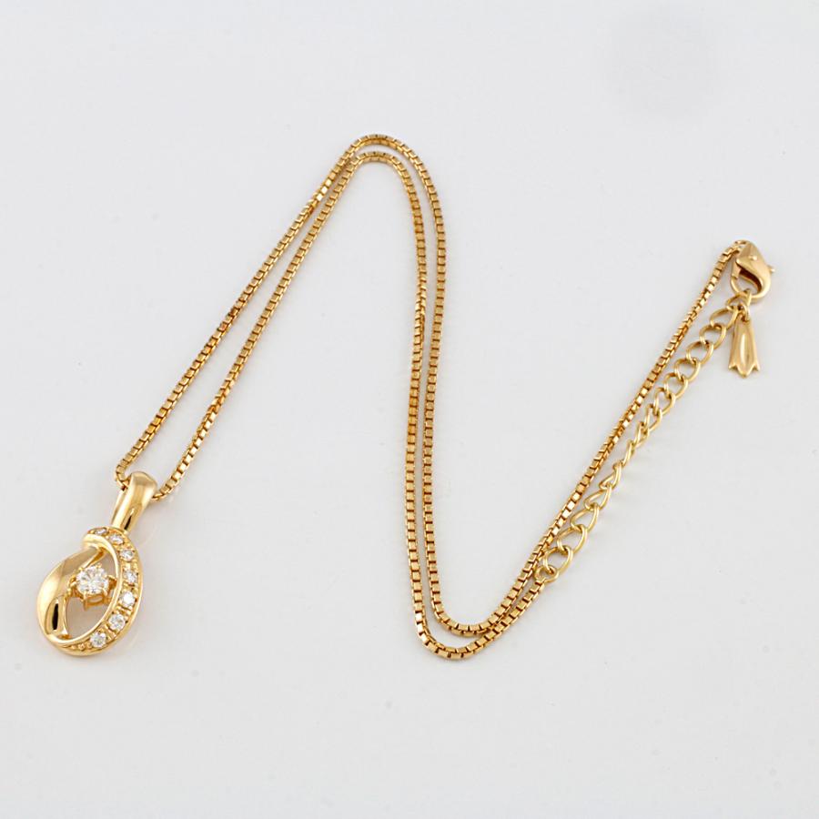 POLA（ポーラ） K18 ネックレス ダイヤ 0.29ct 18金 K18ゴールド 中古
