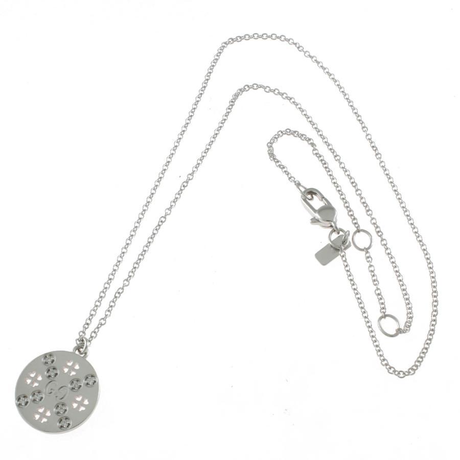 GUCCI（グッチ） GGアイコン ネックレス 18金 K18ホワイトゴールド