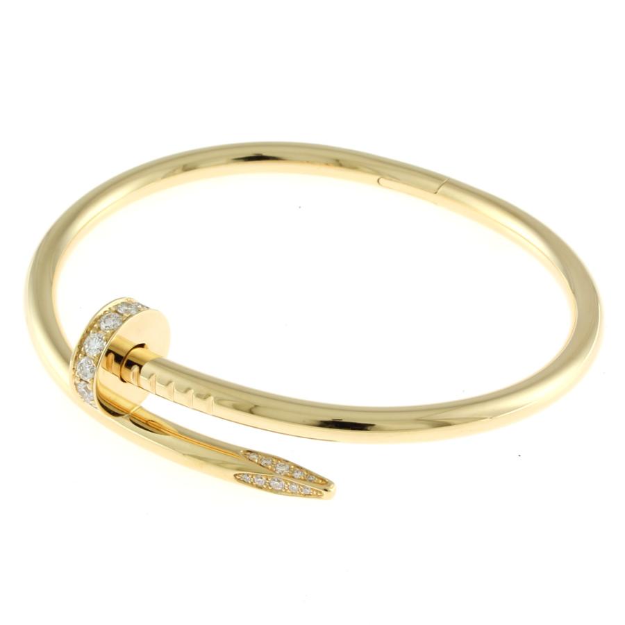 Cartier（カルティエ） K18 バングル ダイヤモンド ジュストアンクル
