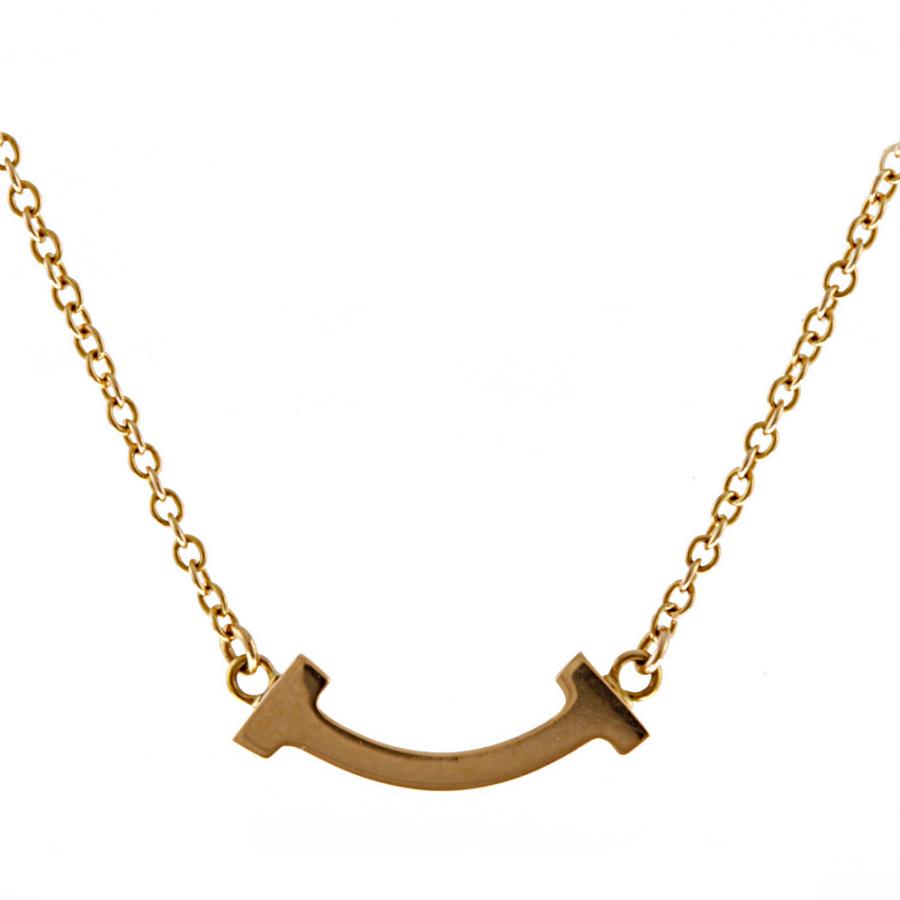 ティファニー K18 ネックレス Tスマイル 18金 K18ゴールド  