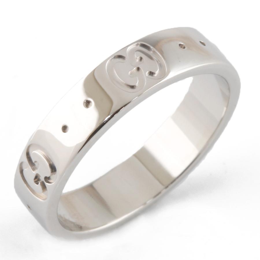 GUCCI グッチ K18WG リング 指輪 アイコン 9号 18金 K18ホワイト