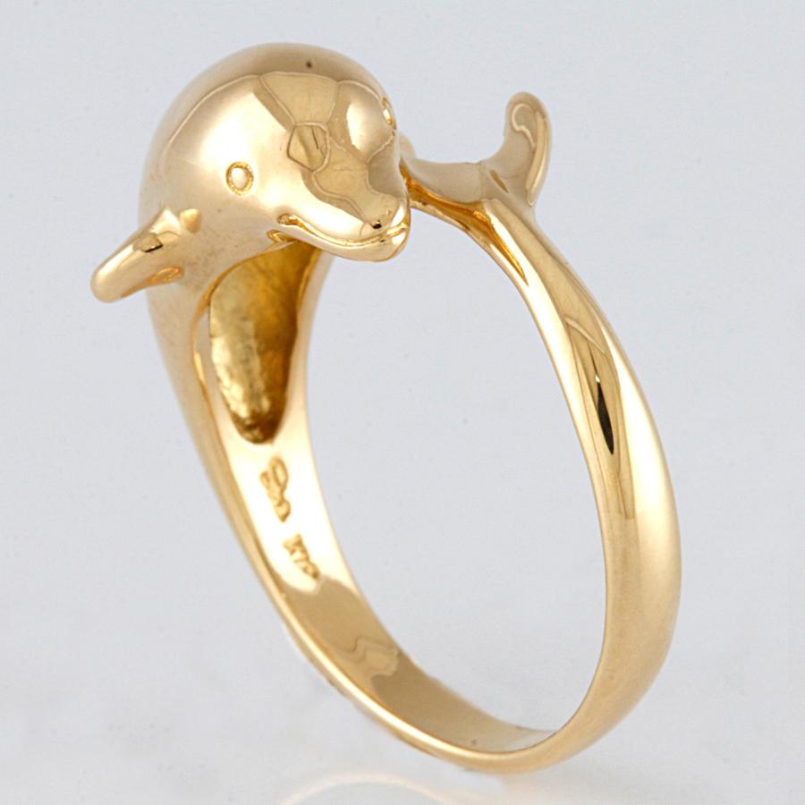 STAR JEWELRY スタージュエリー K18 リング 指輪 11号 イルカ STAR JEWELRY スタージュエリー K18 リング 指輪 11号 イルカ