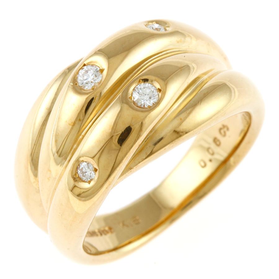 MIKIMOTO（ミキモト） K18 リング 指輪 ダイヤモンド0.06CT 7号 18金