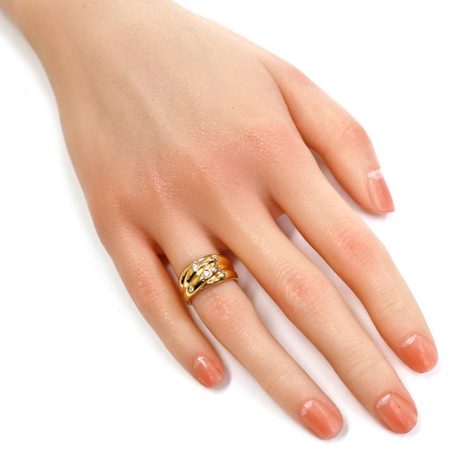 MIKIMOTO（ミキモト） K18 リング 指輪 ダイヤモンド0.06CT 7号 18金