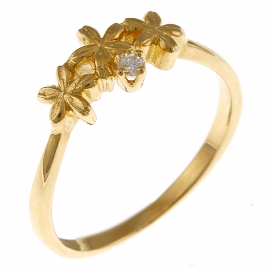 MIKIMOTO（ミキモト） K18 リング 指輪 ダイヤモンド 花 フラワー 9号