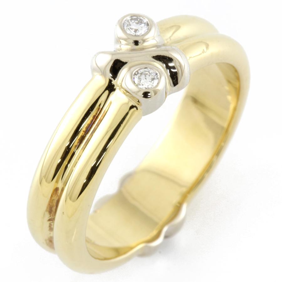 TIFFANY&Co. ティファニー K18 リング 指輪 ダイヤモンド 2カラー