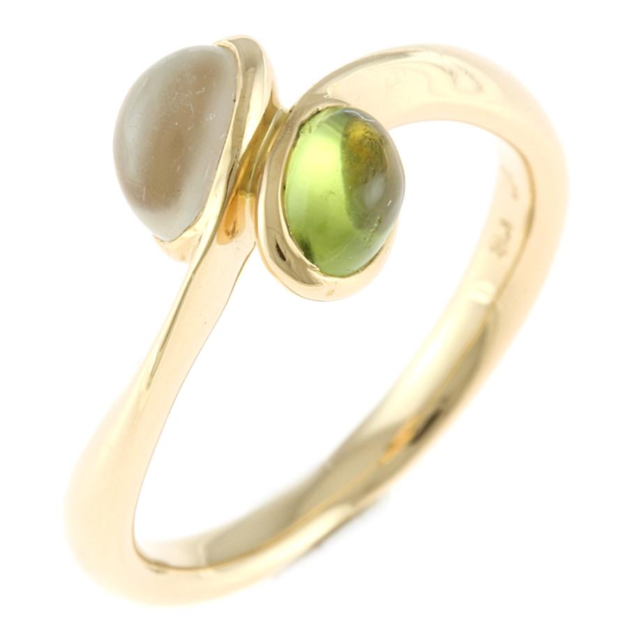 K18 ムーンストーンリング10号