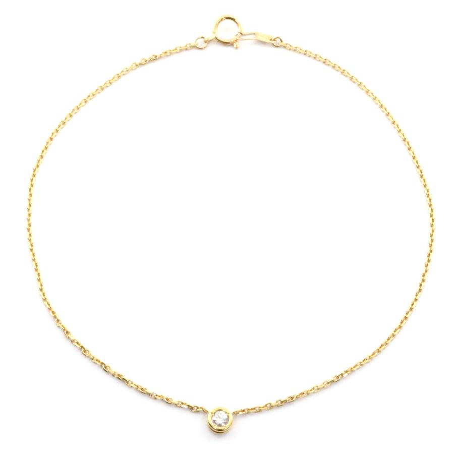スタージュエリー STAR JEWELRY K18 アンクレット ダイヤモンド 0.113
