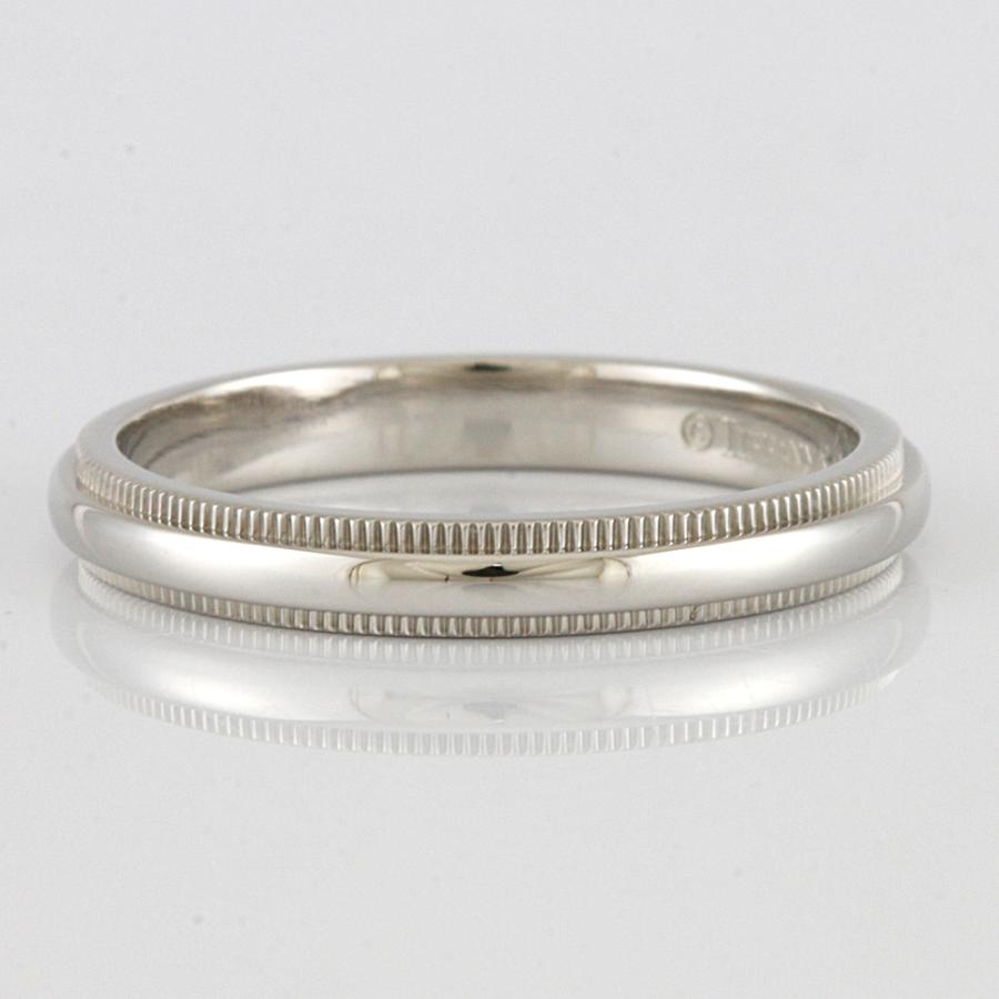 Tiffany & Co. PT950 ミルグレイン 2mmプラチナリング 5号 TIFFANY&Co. ティファニー ミルグレイン リング 指輪 19.5号 Pt950